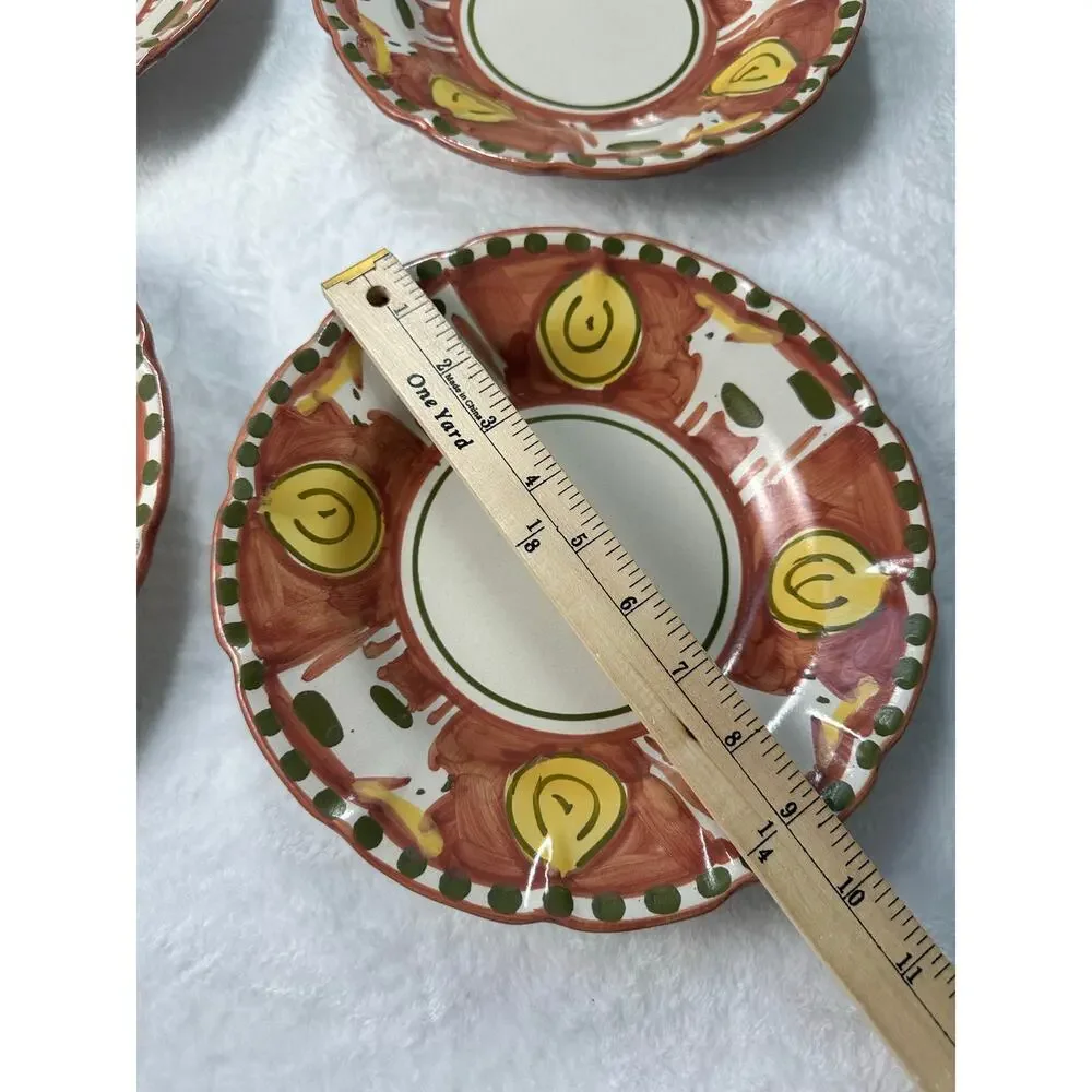 Vietri‎ Solimene Pasta/Salad Small Serving Bowl Red Cow Bull 9